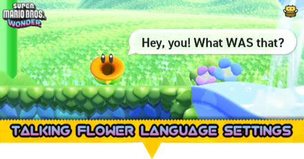 Super Mario Bros Wonder - How to Change Talking Flower Language Settings.