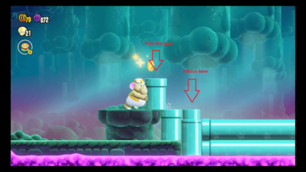 Super Mario Wonder - Push the Pipe