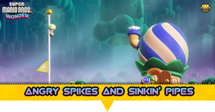 Super Mario Wonder - Angry Spikes and Sinkin