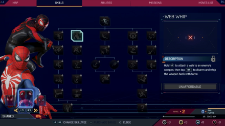 Spider-Man 2 - Shared Skill Tree