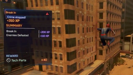 Spider-Man 2 - Rewards for stopping crime