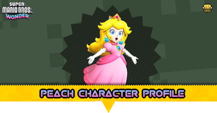 Super Mario Bros Wonder - Peach Character Profile