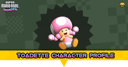 Super Mario Bros Wonder - Toadette Character Profile