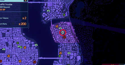 Spiderman 2 PS5 - Graffiti Trouble map view