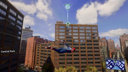 Spiderman 2 PS5 - Central Park: Energy in-game view