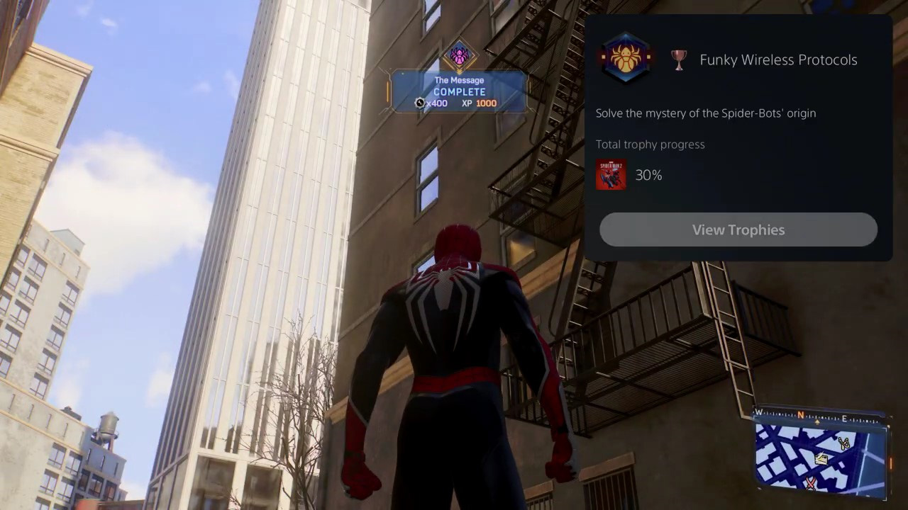 Spider-Man 2 - Spider-Bot Completion Trophy Rewards