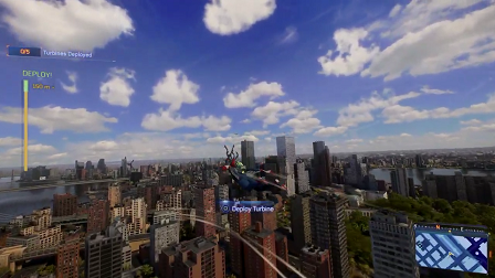 Spiderman 2 PS5 - gaining height to deploy wind turbines