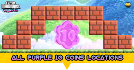 Super Mario Bros Wonder - All Purple 10 Coins Locations