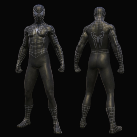 Spider-Man 2 - Webbed Black Suit