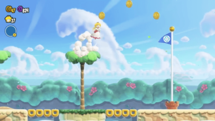 Super Mario Wonder - Top of Goal