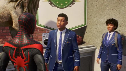 Spiderman 2 PS5 - Senior Prank in-game view