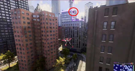 Spiderman 2 PS5 - Airwaves (Downtown Brooklyn) in-game view