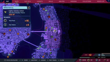 Spiderman 2 PS5 - Lights, Camera, Action map view