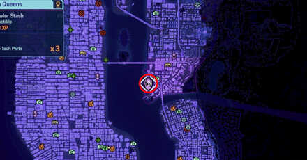 Spiderman 2 PS5 - Prowler in Training (Downtown Queens) map view