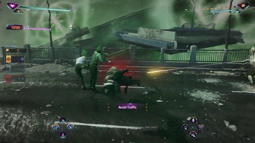 Spiderman 2 PS5 - dodging attacks