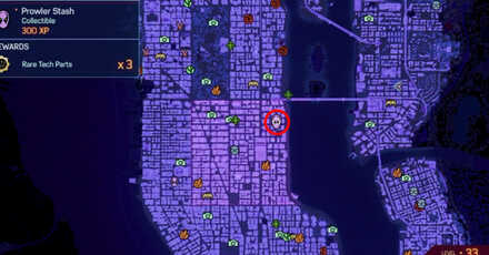 Spiderman 2 PS5 - The Braxton Score (Midtown) map view