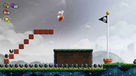 Super Mario Bros Wonder - Dash Jump to the Top of the Goal