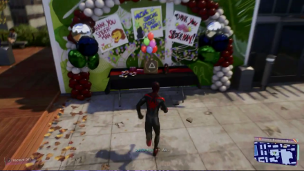 Spiderman 2 PS5 - A Gift in-game view