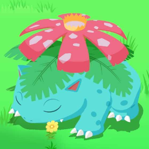Pokemon Sleep - Venusaur Sunbathing Sleep