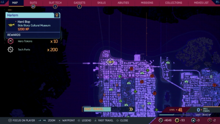 Spiderman 2 PS5 - Hard Bop map view
