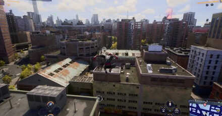 Spiderman 2 PS5 - Motorpool in-game view