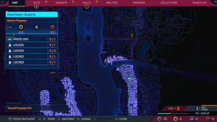 Spiderman 2 PS5 - Roll Like We Used To map view