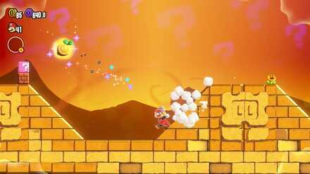 Super Mario Wonder - The Desert Mystery Fleeing Wonder Seed