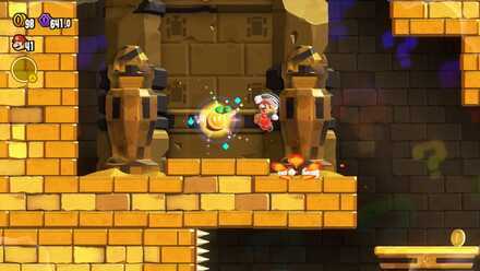 Super Mario Wonder - The Desert Mystery Wonder Seed Elevated