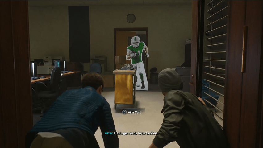 Distract the janitor