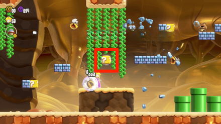 Super Mario Bros Wonder - Gnawsher Lair Wonder Seed 1.1