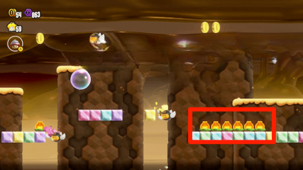 Super Mario Bros Wonder - Gnawsher Lair 10 Coin 1