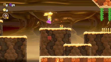 Super Mario Bros Wonder - Gnawsher Lair 10 Coin 2