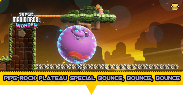 Super Mario Wonder - Pipe-Rock Plateau Special Bounce, Bounce, Bounce