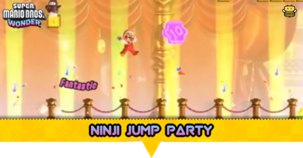Super Mario Wonder - Ninji Jump Party
