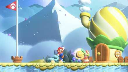 Super Mario Wonder - Bloomps of the Desert Skies Stage Clear