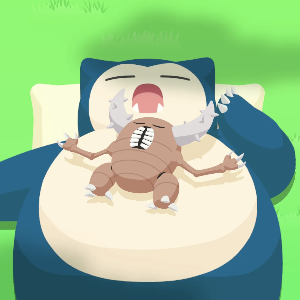 Pokemon Sleep - Atop-Belly Sleep