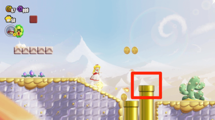 Super Mario Wonder - Valley Fulla Snootles First Purple 10 Coin