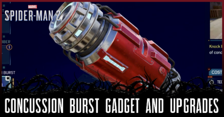 Spider-Man 2 - Concussion Burst Gadget and Upgrades