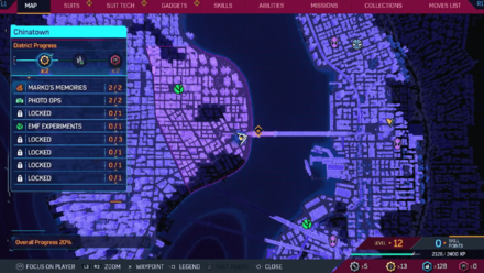 Spiderman 2 PS5 - Bad Guys On The Block map view