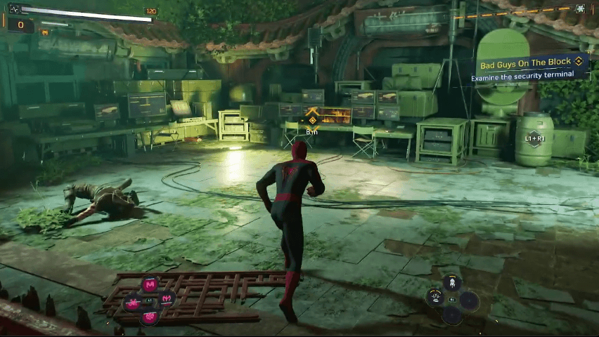 Examine the Security Terminal