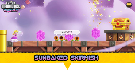 Super Mario Wonder - Sunbaked Skirmish