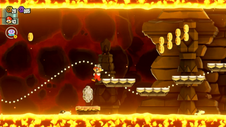 Super Mario Bros Wonder - On a Small Rocky Platform