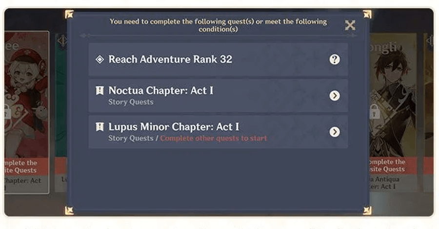 Genshin - Version 4.2 Developers Discussion - Quest Prerequisites