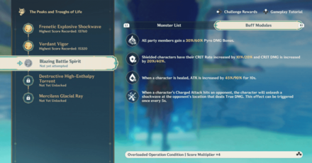 Genshin Impact - Blazing Battle Spirit Day 3 Guide - Buff Modules