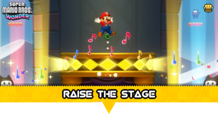 Super Mario Wonder - Raise the Stage