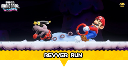 Super Mario Wonder - Revver Run Top Banner