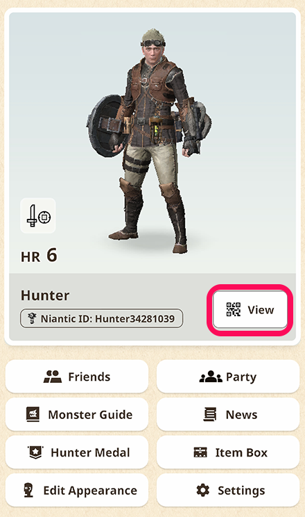 Monster Hunter Now - Profile Screen