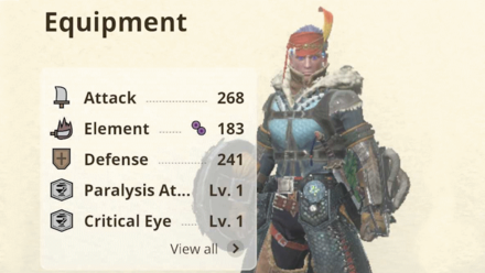 Monster Hunter Now - Equipped Armor or Weapons Provide Skills