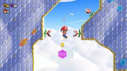 Super Mario Wonder - Parachute Cap 2 First Purple 10 Coin
