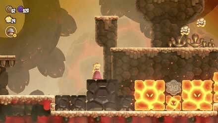 Super Mario Bros Wonder - Between Molten Blocks